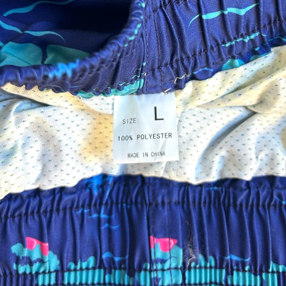 NEW Mens 6” Inseam Compression Lining Swim Trunks Size Large - Picture 8 of 10